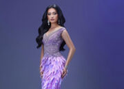 Monica Kezia Tampil bak Dewi dalam Gaun Ungu Kristal di Grand Final Miss World 2025
